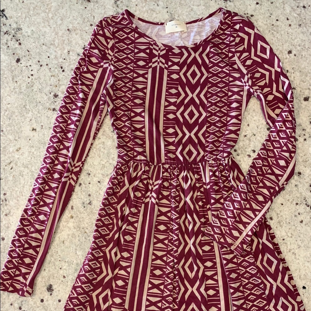 Everly long sleeve dress